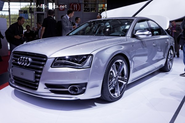 Full specifications and technical details 2012 Audi S8 (D4) 4.0 TFSI V8 (520 Hp) quattro Tiptronic