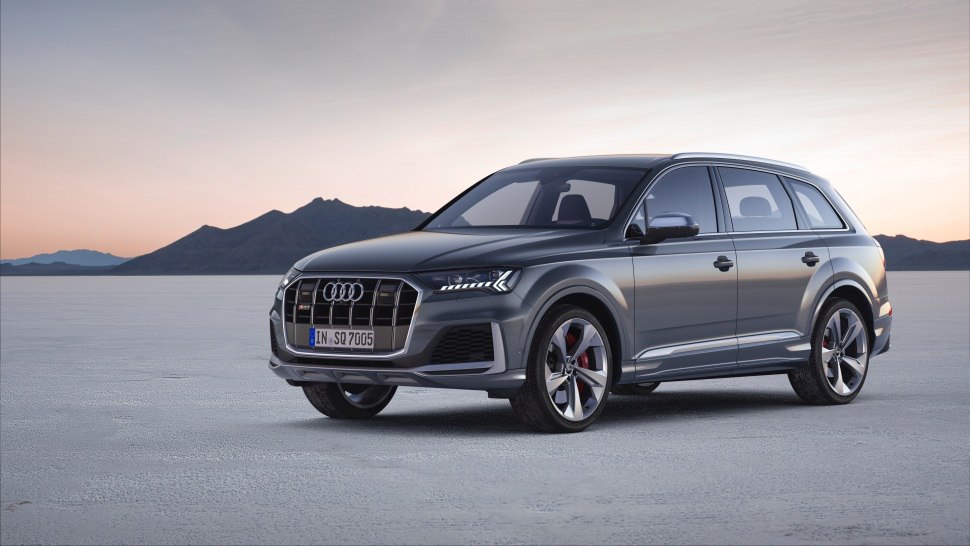 Full specifications and technical details 2020 Audi SQ7 (Typ 4M, facelift 2019) 4.0 TFSI V8 (507 Hp) quattro tiptronic