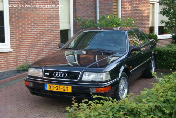 Full specifications and technical details 1988 Audi V8 (D11) 3.6 V8 (250 Hp) quattro