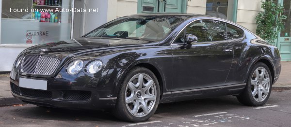 المواصفات والتفاصيل التقنية الكاملة 2003 Bentley Continental GT 6.0 W12 Twin Turbo (560 Hp)