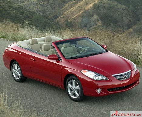 المواصفات والتفاصيل التقنية الكاملة 2003 Toyota Camry Solara II Convertible 2.4 16V (157 Hp) Automatic