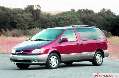 Full specifications and technical details 2001 Toyota Sienna 3.0 i V6 24V (213 Hp)