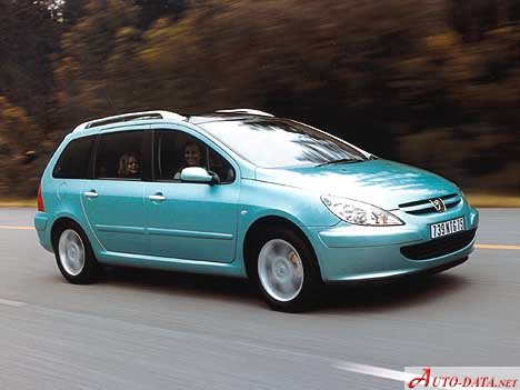 Full specifications and technical details 2002 Peugeot 307 Station Wagon 2.0 16V (136 Hp)