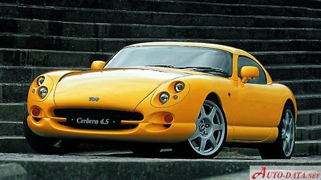 Full specifications and technical details 1997 TVR Cerbera 4.5 i V8 (426 Hp)