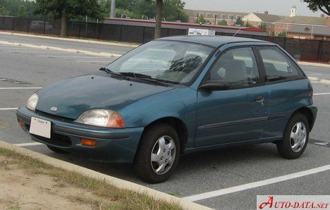 المواصفات والتفاصيل التقنية الكاملة 1989 Geo Metro 1.0 (55 Hp)