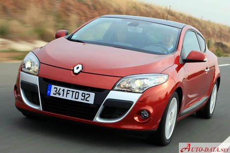 Full specifications and technical details 2008 Renault Megane III Coupe 1.6 16V (110 Hp)