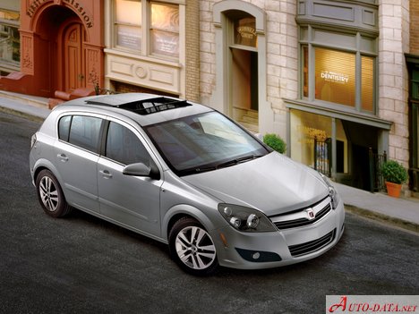 المواصفات والتفاصيل التقنية الكاملة 2007 Saturn Astra 1.8L (138 Hp) 5-Door XR