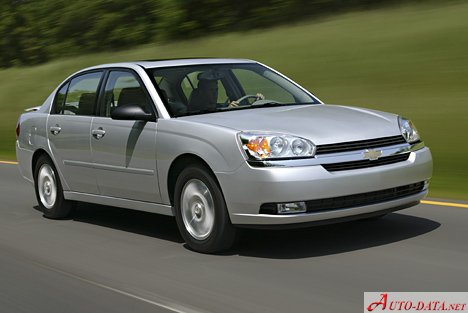 Full specifications and technical details 2003 Chevrolet Malibu VI 2.2i 16V (145 Hp) Automatic