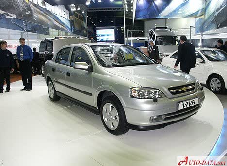 Full specifications and technical details 2004 Chevrolet Viva 1.8 i 16V ECOTEC (125 Hp)