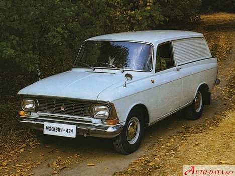 المواصفات والتفاصيل التقنية الكاملة 1969 Moskvich 434 1.5 (75 Hp)