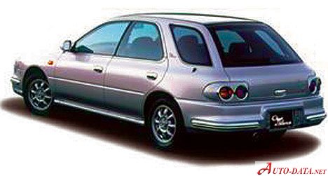 المواصفات والتفاصيل التقنية الكاملة 1992 Subaru Impreza I Station Wagon (GF) 1.8i (103 Hp) 4WD Automatic