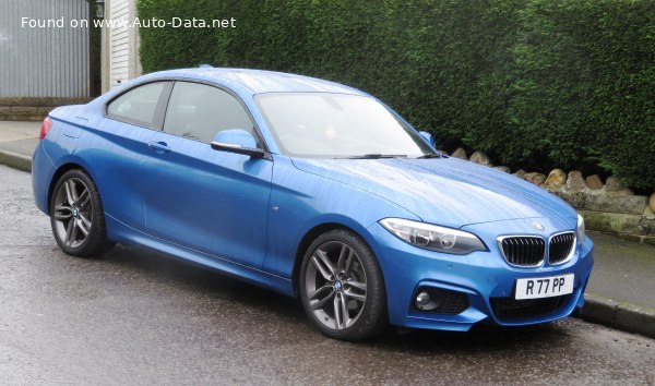 Full specifications and technical details 2015 BMW 2 Series Coupe (F22) 218d (150 Hp)