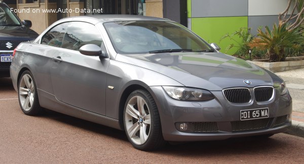 Full specifications and technical details 2007 BMW 3 Series Convertible (E93) 335i (306 Hp)