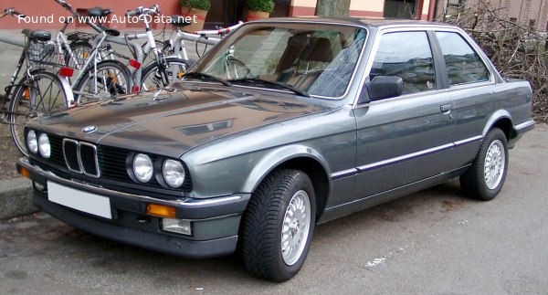 Full specifications and technical details 1982 BMW 3 Series Coupe (E30) 325i (171 Hp) Automatic