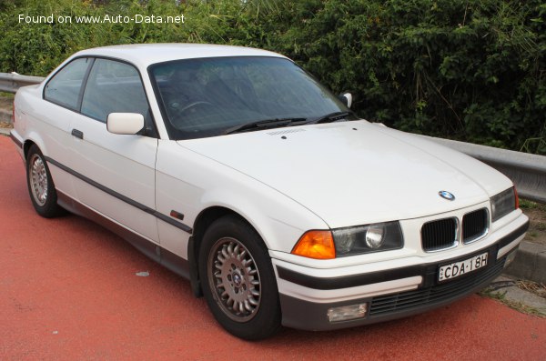 المواصفات والتفاصيل التقنية الكاملة 1995 BMW 3 Series Coupe (E36) 323i (170 Hp) Automatic