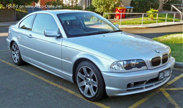 Full specifications and technical details 2003 BMW 3 Series Coupe (E46, facelift 2003) 330 Ci (225 Hp) (USA)