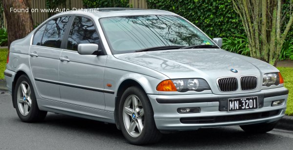 المواصفات والتفاصيل التقنية الكاملة 1999 BMW 3 Series Sedan (E46) 330d (184 Hp)