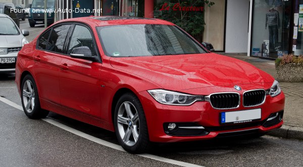 Full specifications and technical details 2012 BMW 3 Series Sedan (F30) 320d (184 Hp) xDrive Automatic