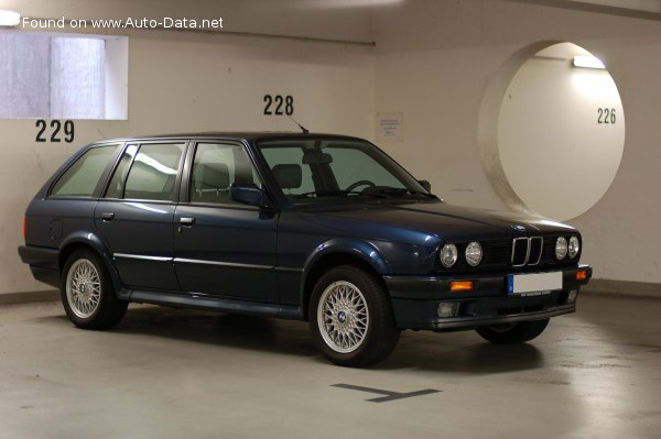 Full specifications and technical details 1988 BMW 3 Series Touring (E30, facelift 1987) 316i (99 Hp)