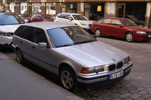 Full specifications and technical details 1993 BMW 3 Series Touring (E36) 316i (102 Hp) Automatic