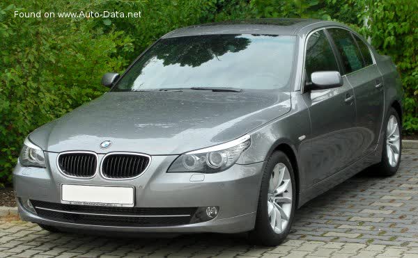 Vollständige Spezifikationen und technische Details 2007 BMW 5 Series (E60 LCI, facelift 2007) 525d (197 Hp)