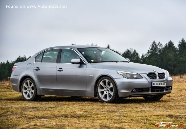 المواصفات والتفاصيل التقنية الكاملة 2003 BMW 5 Series (E60) 520i (170 Hp)