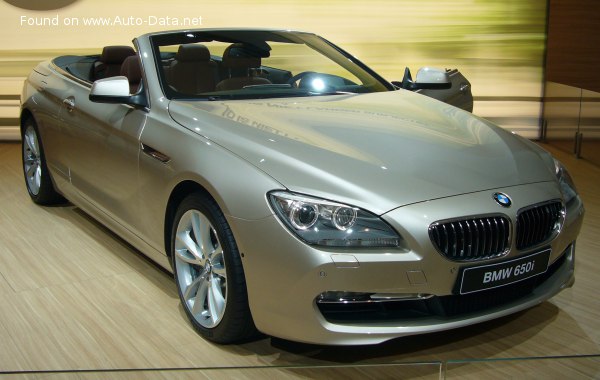 المواصفات والتفاصيل التقنية الكاملة 2011 BMW 6 Series Convertible (F12) 640d (313 Hp) Steptronic