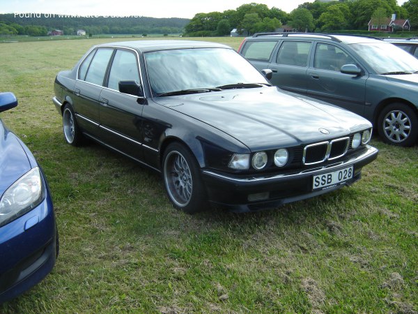 المواصفات والتفاصيل التقنية الكاملة 1992 BMW 7 Series (E32, facelift 1992) 730i V8 (218 Hp) Automatic