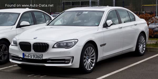 Full specifications and technical details 2012 BMW 7 Series (F01 LCI, facelift 2012) 750i (450 Hp) xDrive Steptronic