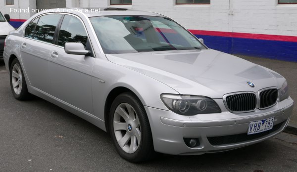 المواصفات والتفاصيل التقنية الكاملة 2005 BMW 7 Series Long (E66, facelift 2005) 730Ld (231 Hp) Steptronic