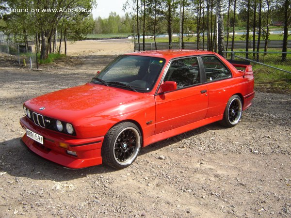 Full specifications and technical details 1988 BMW M3 Coupe (E30) 2.3 (220 Hp) Evolution