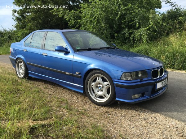 Full specifications and technical details 1994 BMW M3 (E36) 3.0 (240 Hp)