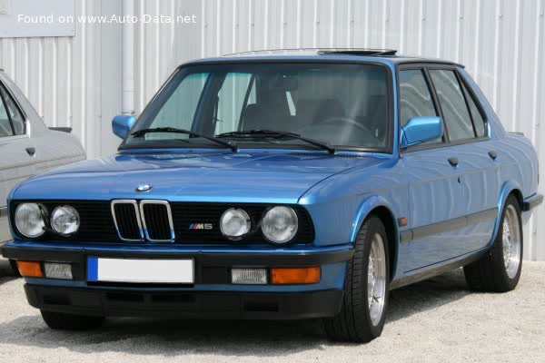 Vollständige Spezifikationen und technische Details 1985 BMW M5 (E28) 3.5 (286 Hp)