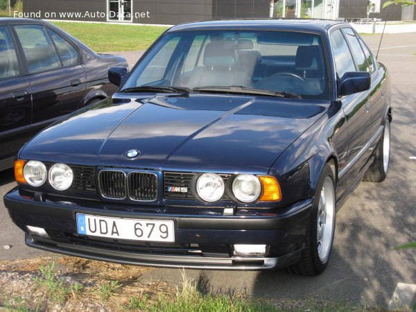 Full specifications and technical details 1992 BMW M5 (E34) 3.8 (340 Hp)