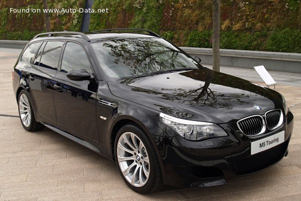 المواصفات والتفاصيل التقنية الكاملة 2007 BMW M5 Touring (E61 LCI, facelift 2007) 5.0 V10 (507 Hp) SMG