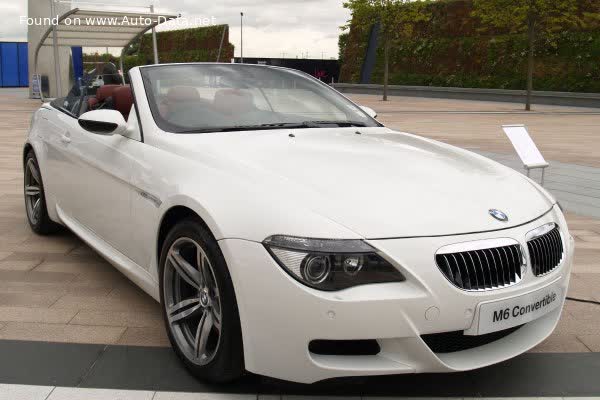 Full specifications and technical details 2007 BMW M6 Convertible (E64 LCI, facelift 2007) M6 (507 Hp) Automatic