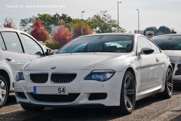 المواصفات والتفاصيل التقنية الكاملة 2007 BMW M6 (E63 LCI, facelift 2007) M6 (507 Hp) Automatic