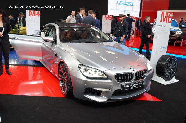 Full specifications and technical details 2014 BMW M6 Gran Coupe (F06M LCI, facelift 2014) 4.4 V8 (560 Hp)