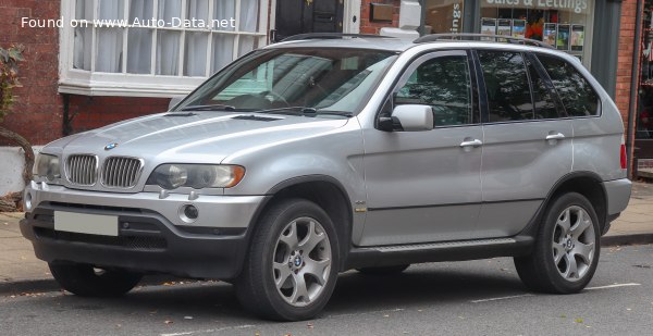 المواصفات والتفاصيل التقنية الكاملة 2000 BMW X5 (E53) 4.4i (286 Hp) Automatic