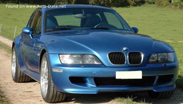 Full specifications and technical details 2000 BMW Z3 Coupe (E36/8) 3.0i (231 Hp)