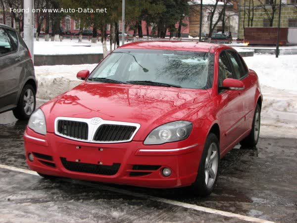 Spécifications complètes et détails techniques 2006 Brilliance M2(JunJie) 1.8 T (170 Hp)