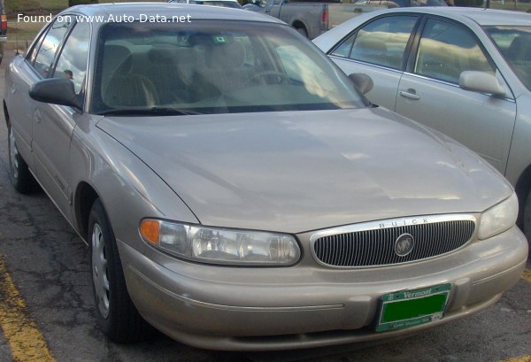 Full specifications and technical details 2000 Buick Century (W) 3.1 i V6 (177 Hp)