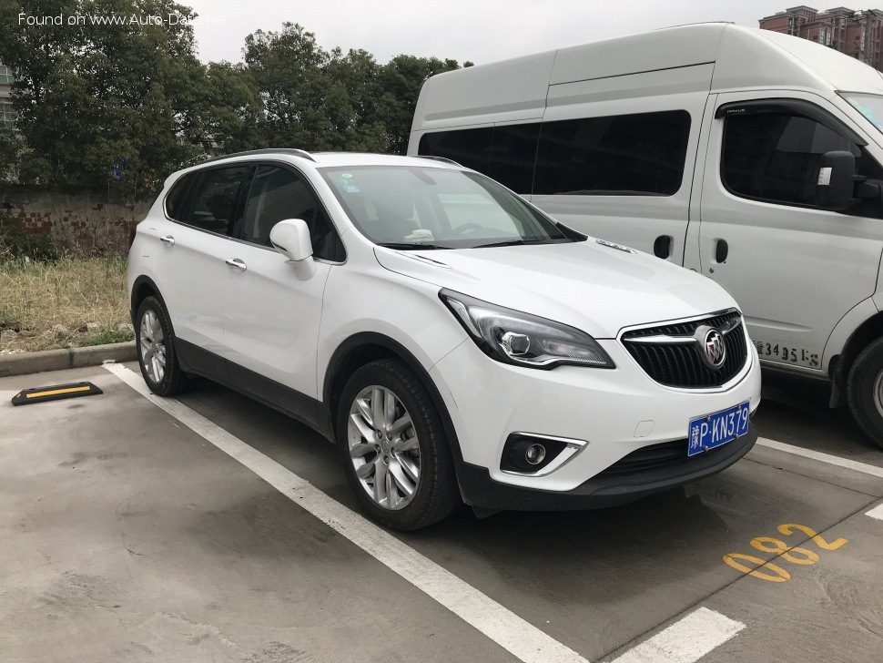 Full specifications and technical details 2018 Buick Envision I (facelift 2018) 2.5 (197 Hp) Automatic