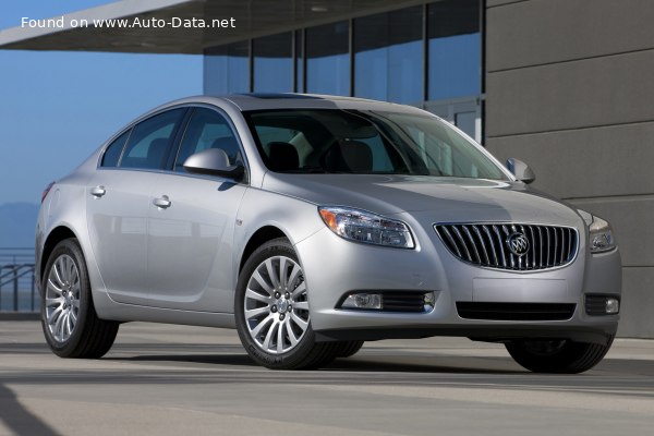 Full specifications and technical details 2009 Buick Regal V Sedan 2.4 (185 Hp) Automatic