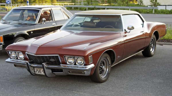 المواصفات والتفاصيل التقنية الكاملة 1971 Buick Riviera III 7.5 (250 Hp)