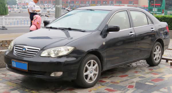 Full specifications and technical details 2005 BYD F3 1.6 i (100 Hp)