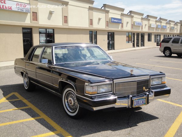 Full specifications and technical details 1991 Cadillac Brougham 5.0 i V8 (173 Hp)