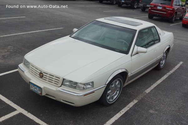 Full specifications and technical details 1991 Cadillac Eldorado XII 4.9 i V8 (204 Hp)