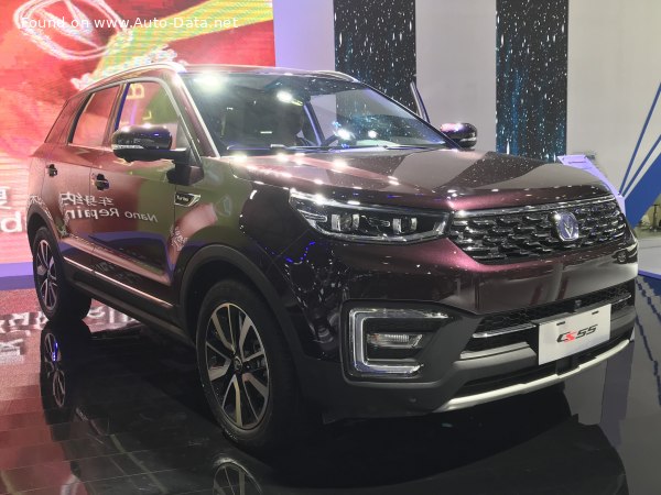 Full specifications and technical details 2018 ChangAn CS55 I (facelift 2018) 1.5L Turbo (154 Hp) Automatic