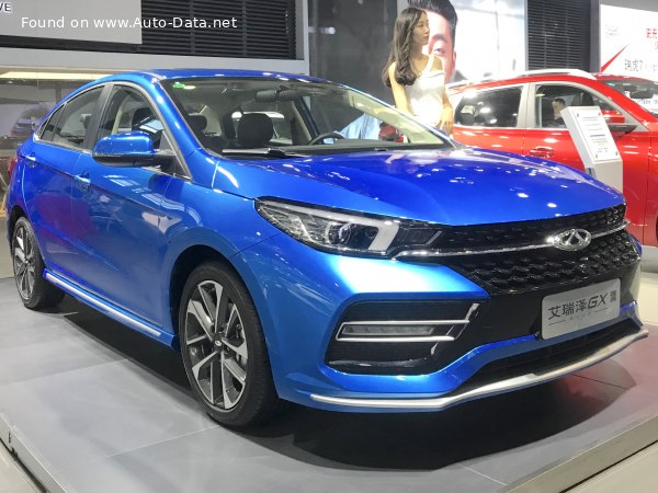 Full specifications and technical details 2018 Chery Arrizo GX 1.5T (156 Hp)